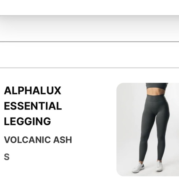 Alphalete Alphalux Essential Leggings Volcanic Ash - Picture 6 of 6
